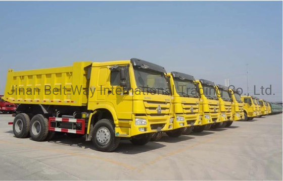 ডিজেল 371 এইচপি 10 চাকার HOWO 6X4 ডাম্পার ট্রাক 30 টন টিপার ডাম্পার ট্রাক আইএসও সার্টিফাইড টায়ার