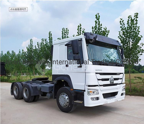সিনোট্রুক HOWO ব্যবহৃত ট্যাগ ট্রাক 6X4 371-450HP আইএসও টায়ার সার্টিফিকেশন সহ ট্র্যাক্টর ট্রাক