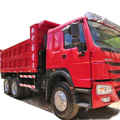টিউবলেস টায়ার এবং HOWO 6X4 30tons আপনার সুবিধার জন্য ব্যবহৃত নির্মাণ ডাম্প ট্রাক