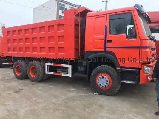 21-30t লোড ক্ষমতা ব্যবহৃত HOWO ভারী ডাম্পার ট্রাক সামনের উত্তোলন শৈলী 371HP 375HP