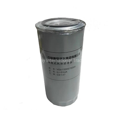 প্রধান বাজার দক্ষিণ এশিয়া Vg61000070005 সিএনএইচটিসি সিনো HOWO 371HP এর জন্য ডাম্প ট্রাক তেল ফিল্টার